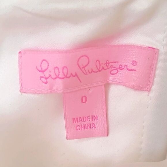 Lilly Pulitzer Payton White Cocktail Dress Size 0 - Picture 10 of 10